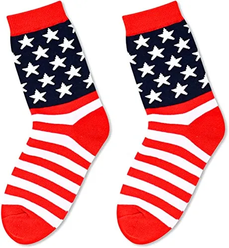 4-7 Years Old Boys Socks, American Flag Socks, Kids Red And White Striped Socks, Kids, Boys Gifts, Cool Gifts, America Flag Gifts For Kids, Patriots Gifts