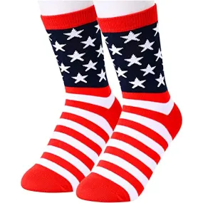 4-7 Years Old Boys Socks, American Flag Socks, Kids Red And White Striped Socks, Kids, Boys Gifts, Cool Gifts, America Flag Gifts For Kids, Patriots Gifts