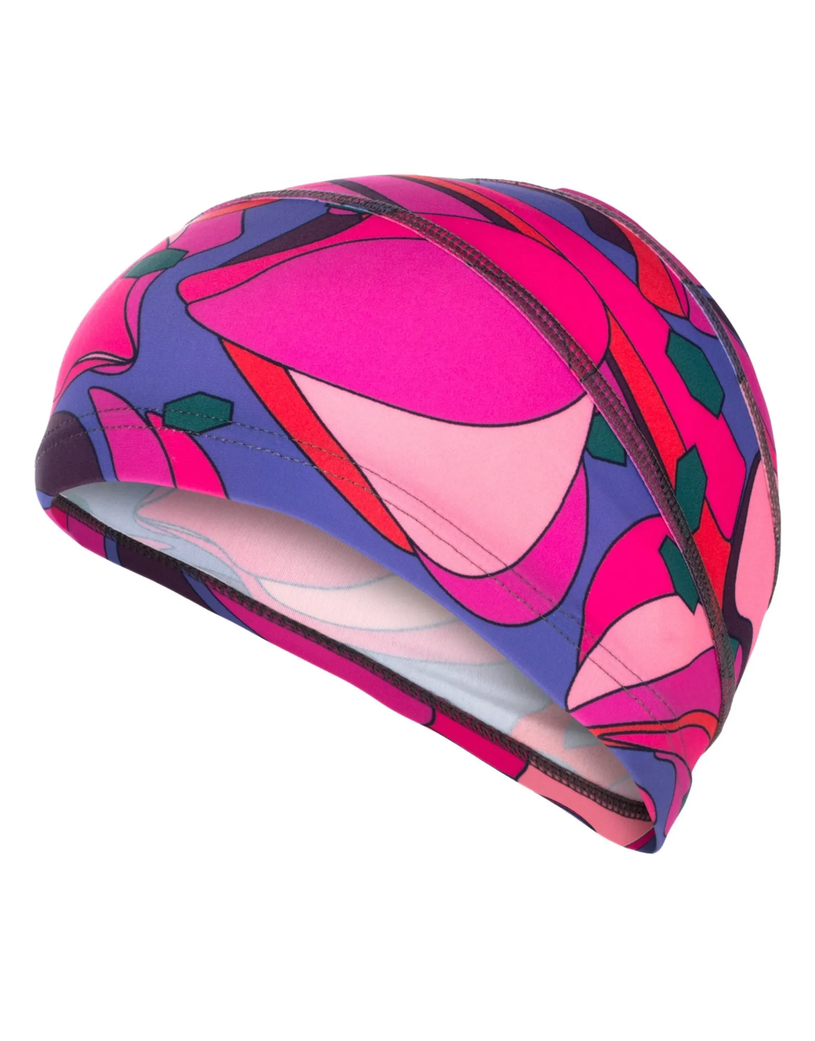 Adult Fabric Swim Cap - Multi-Colour