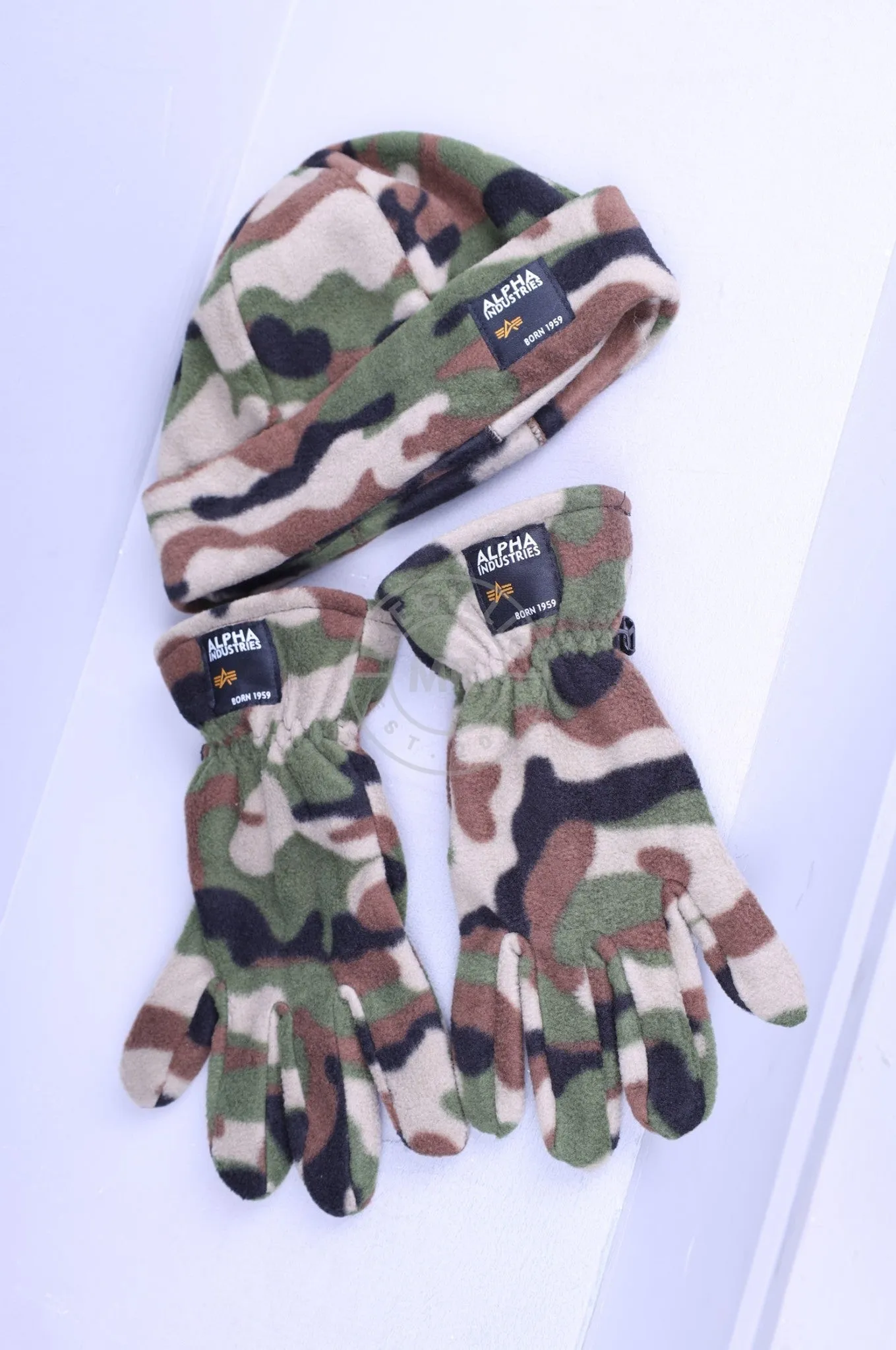 Alpha Industries Label Fleece Set - WDL Camo