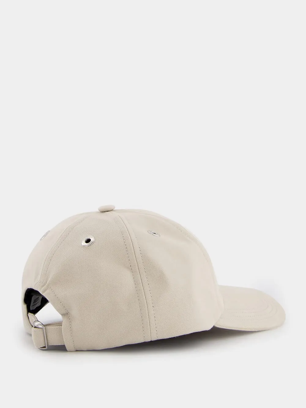 Ami De Coeur Beige Embroidered Cap