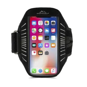 Armpocket Racer Edge Phone Carrier - Black/Reflective SIlver