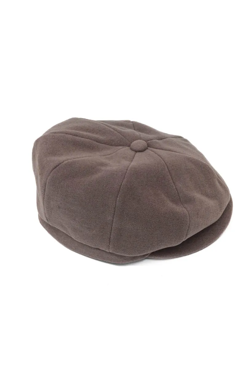 Beige Wool Gatsby Men Hat - Wessi