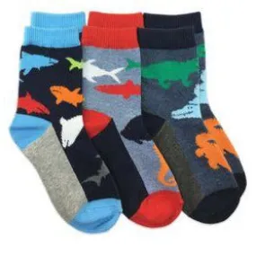 Boys Crew Socks - Water Animals 1pr