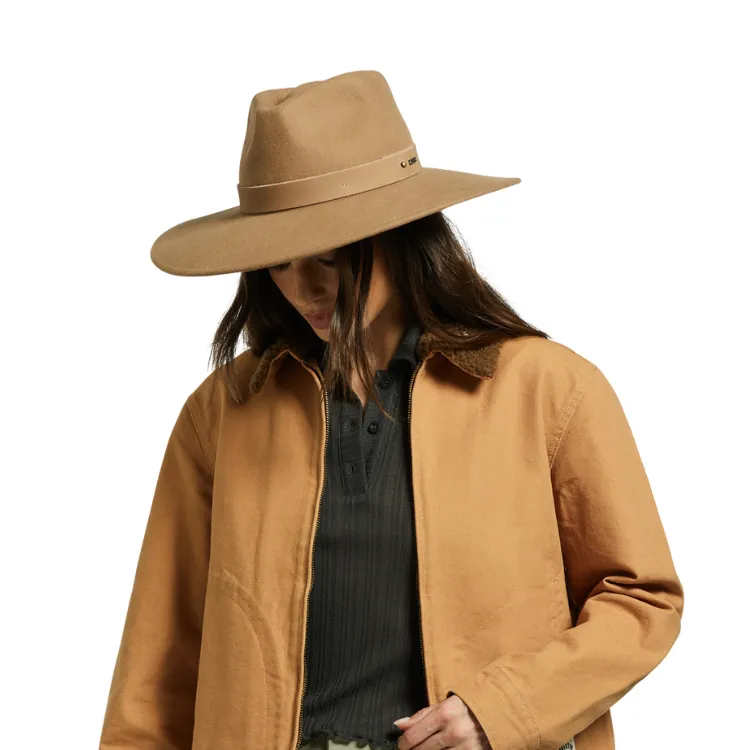 Brixton Eleanor Felt Packable Hat - Tan/Tan