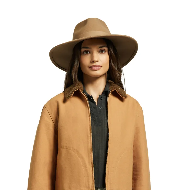 Brixton Eleanor Felt Packable Hat - Tan/Tan