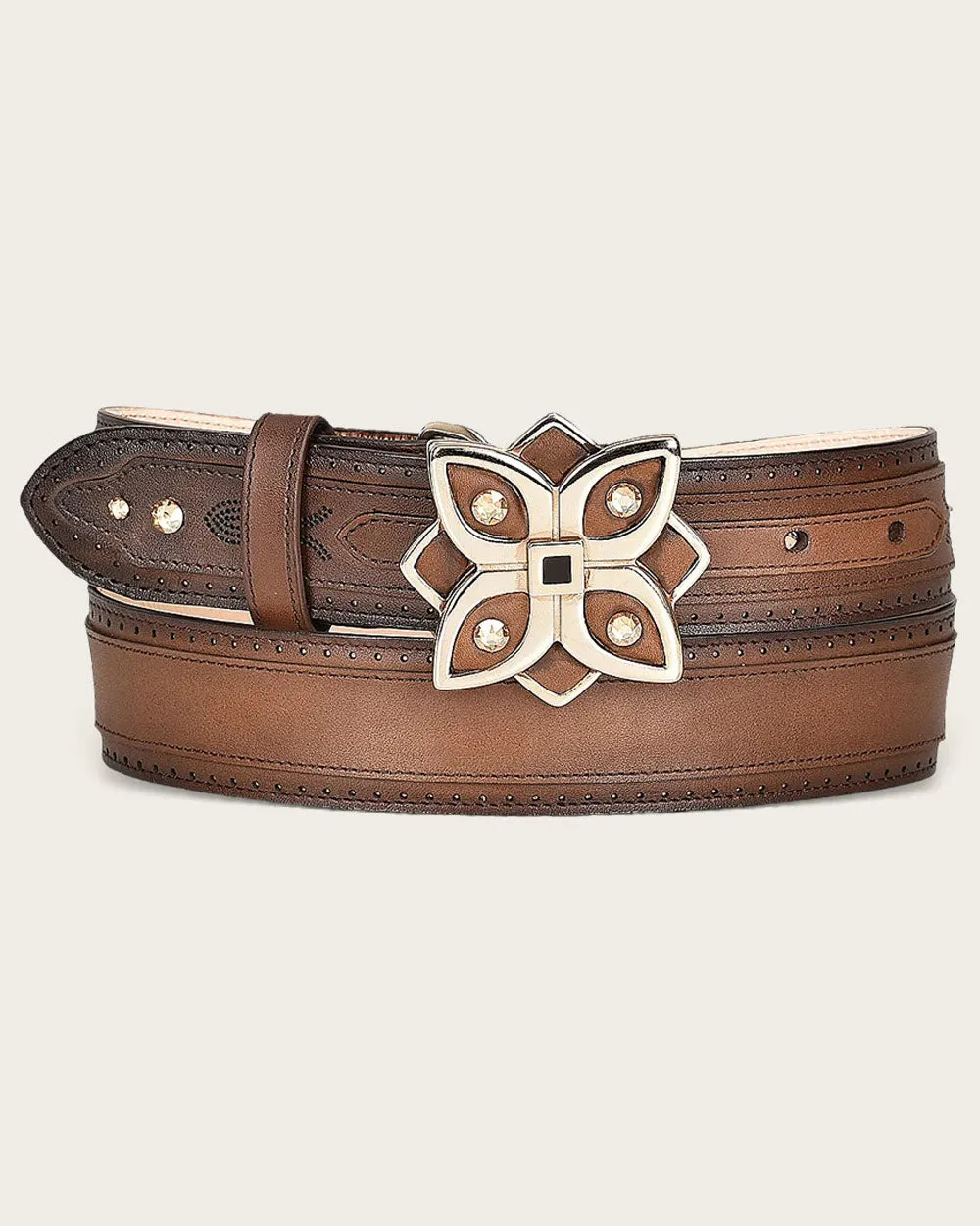 Brown minimalist belt