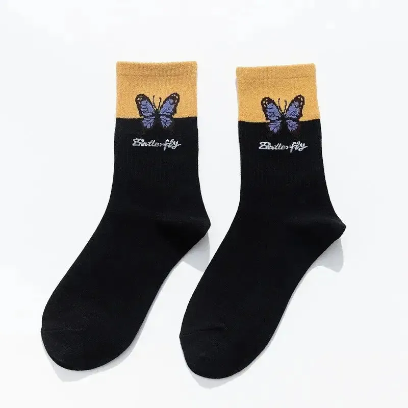 Butterfly Colorful Socks