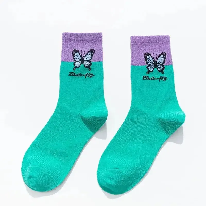 Butterfly Colorful Socks