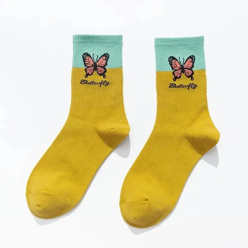 Butterfly Colorful Socks