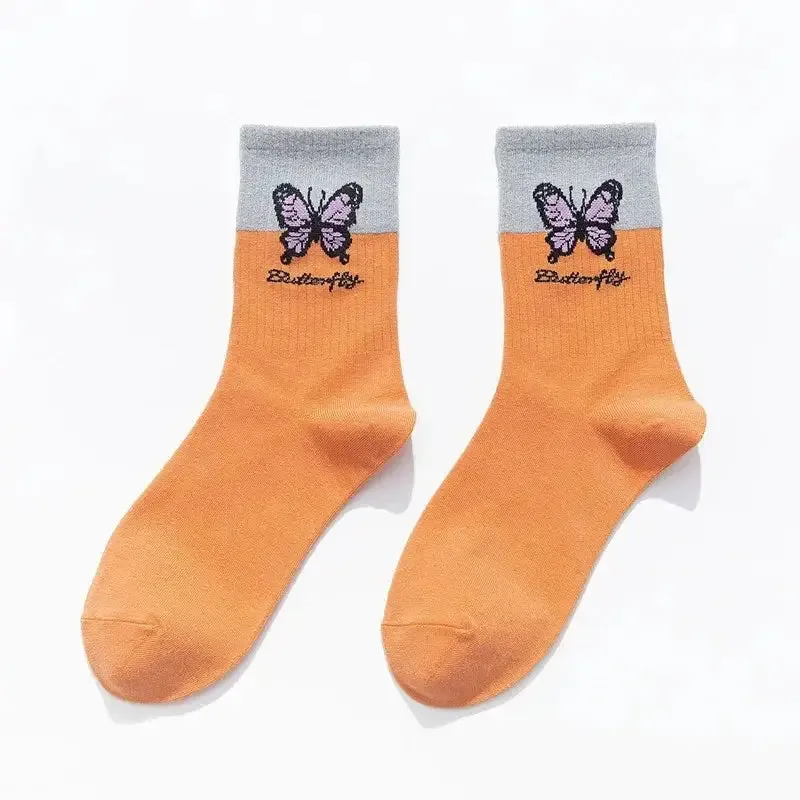 Butterfly Colorful Socks