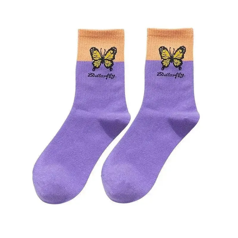 Butterfly Colorful Socks