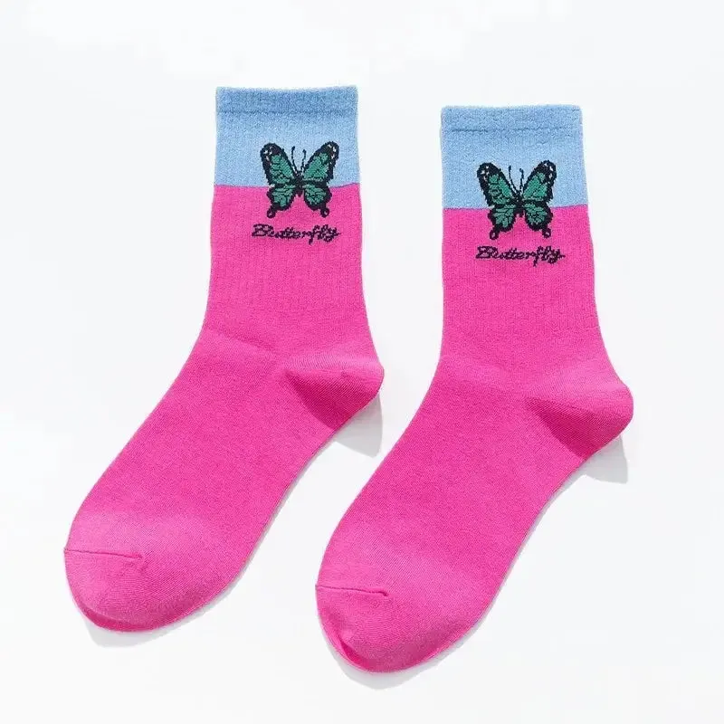 Butterfly Colorful Socks