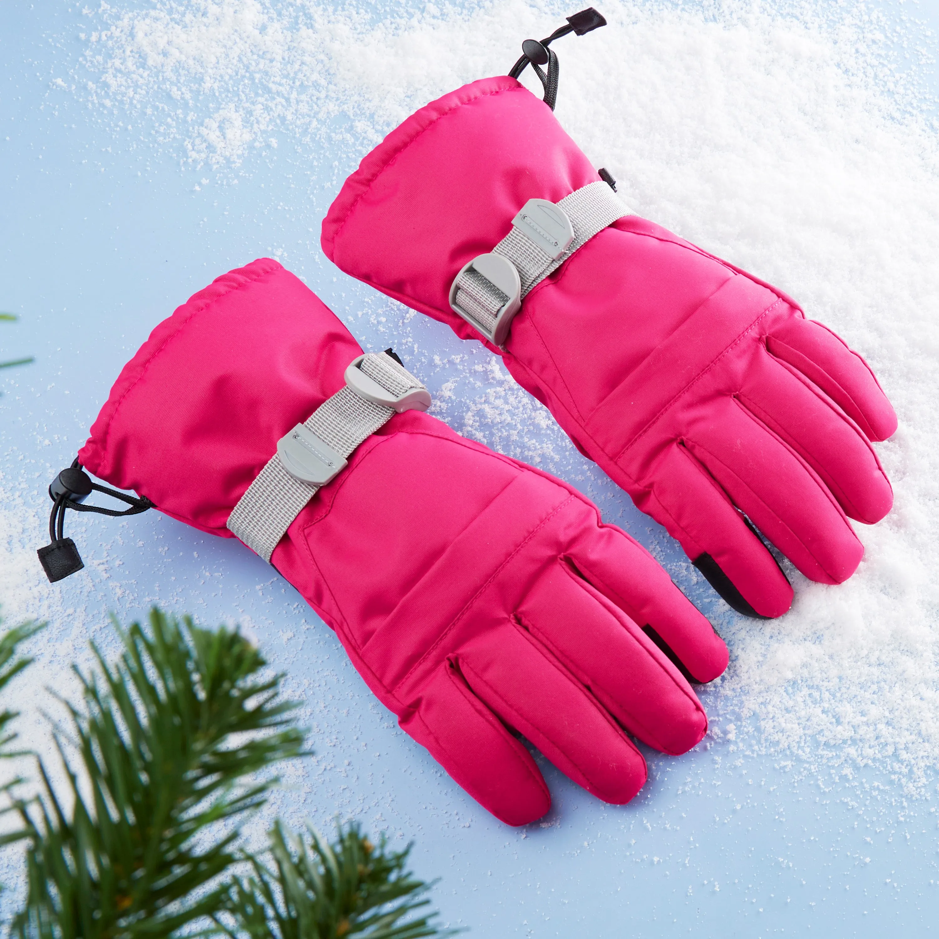 CityComfort Womens Skiing Gloves - Fleece Lined Touch Screen Gloves