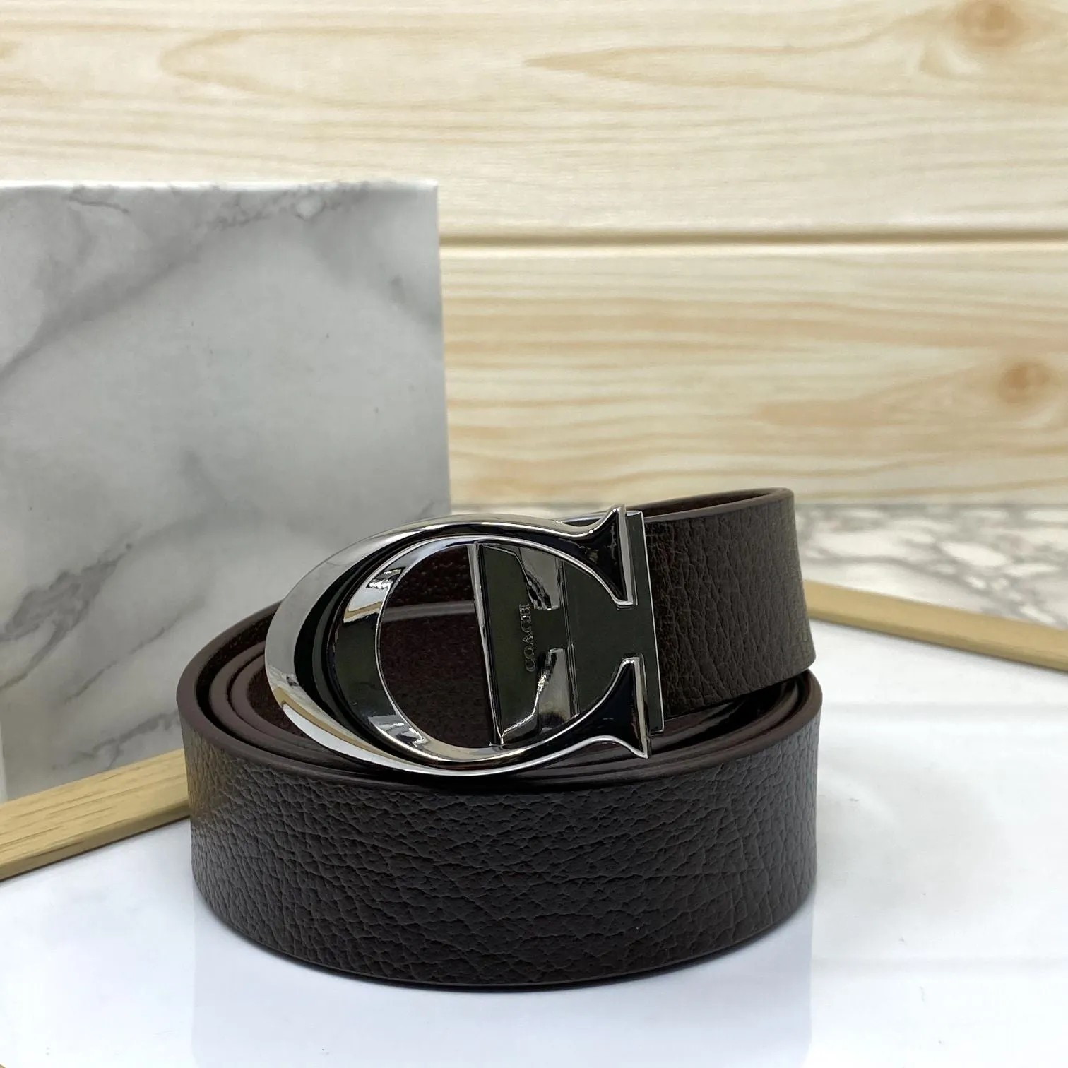 Classy Curve C Design Casual  Genuine Leather Belt-Jonasparamount