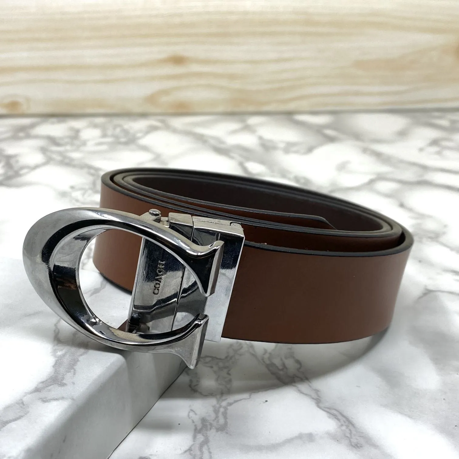 Classy Curve C Design Casual  Genuine Leather Belt-Jonasparamount