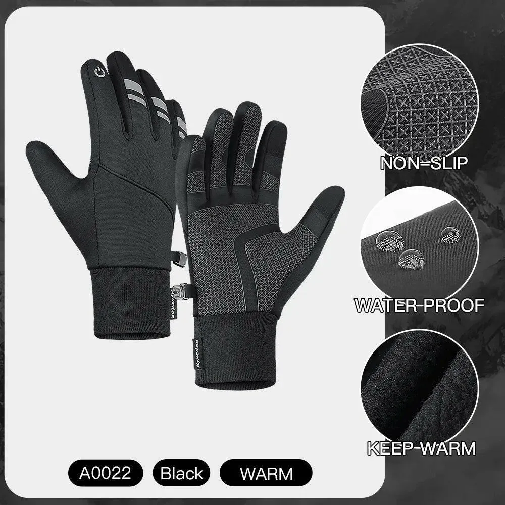 Cold Winter Gloves Men Gloves Touch Screen Waterproof Windproof Sports Gloves Warm Thermal Fleece Running Ski Cycling Gloves