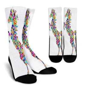 Colorful Stallion Crew Socks