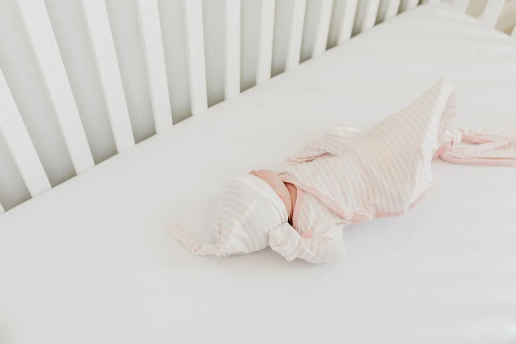 Copper Pearl Newborn Top Knot Hat | Winnie