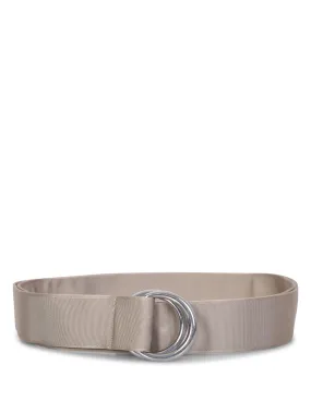 Cotton-blend beige belt