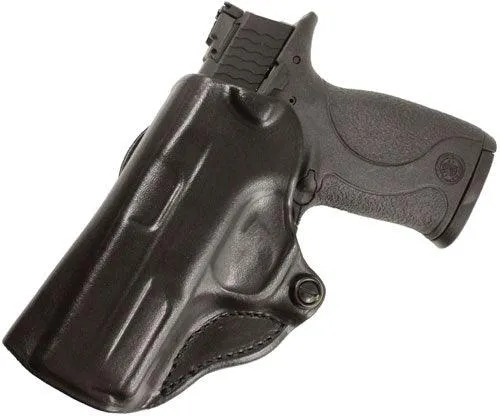 Desantis Mini Scabbard Holster - Lh Owb Leather Sig P365 Black<