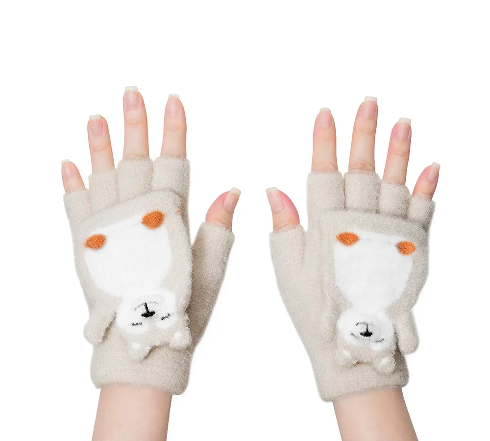 EVERAU® Fingerless Ultra Plush Knit Bearling Gloves