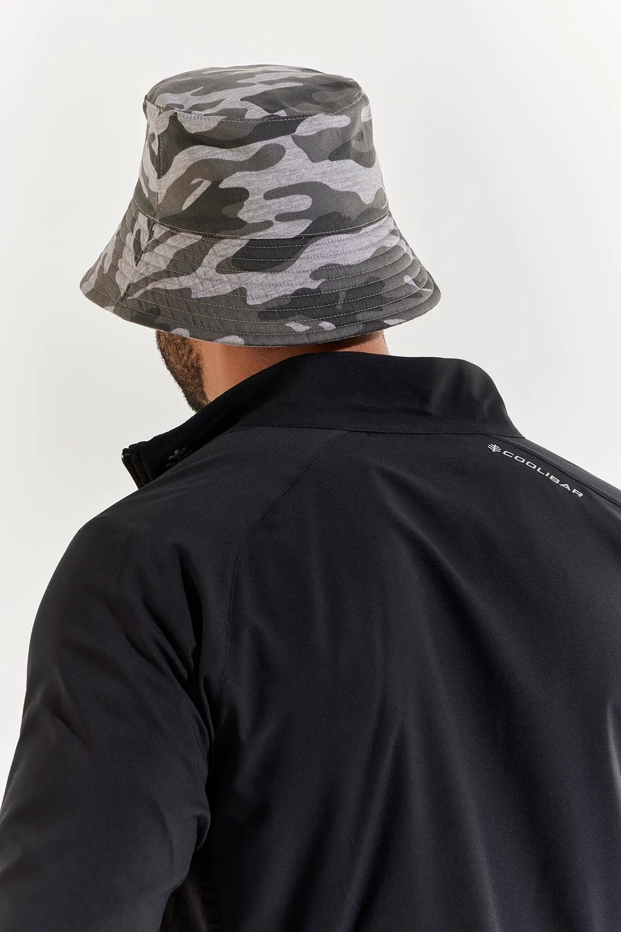 Gavin Cotton Bucket Hat | Grey Modern Camo