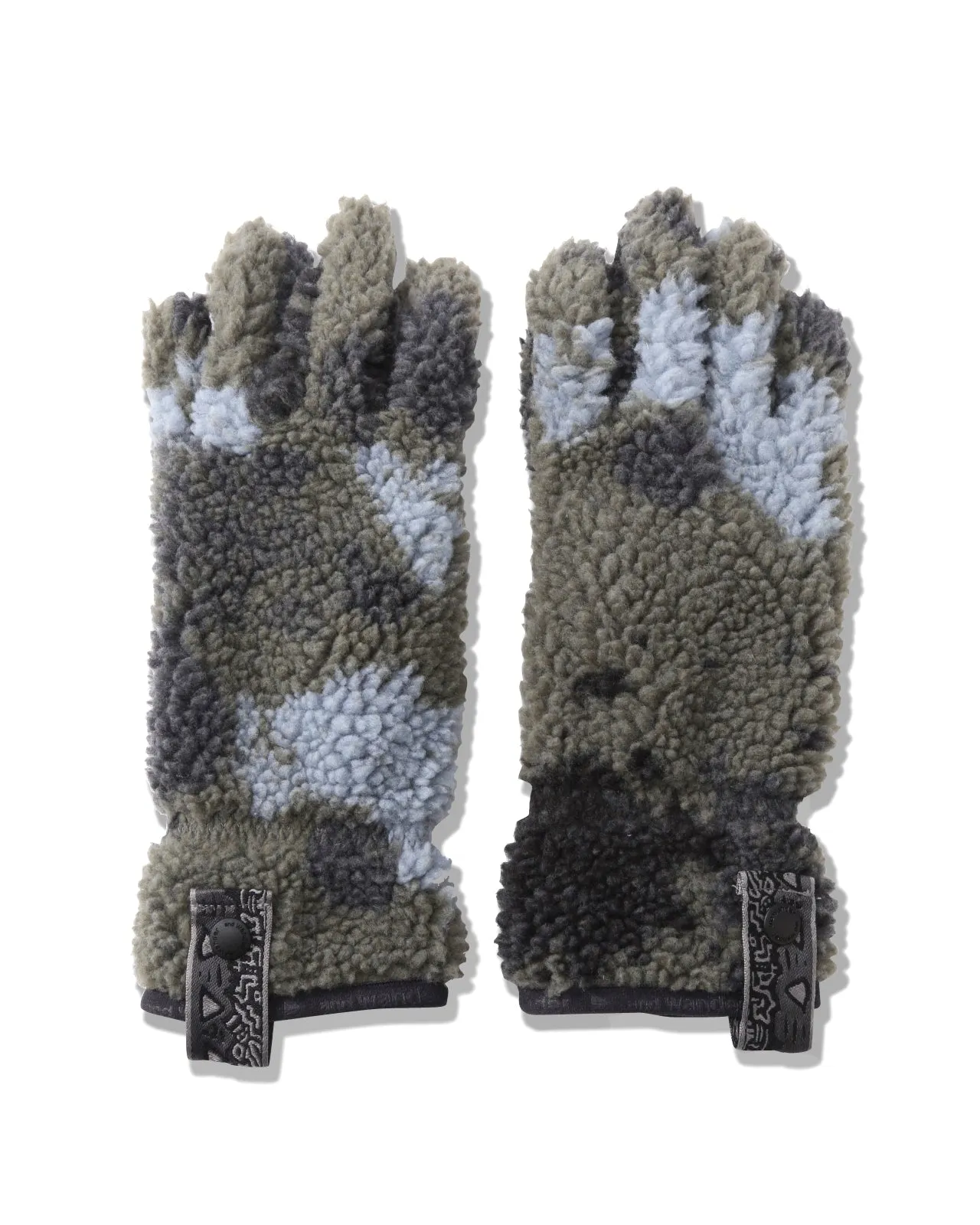 Gramicci x and wander JQ Tape Fleece Glove