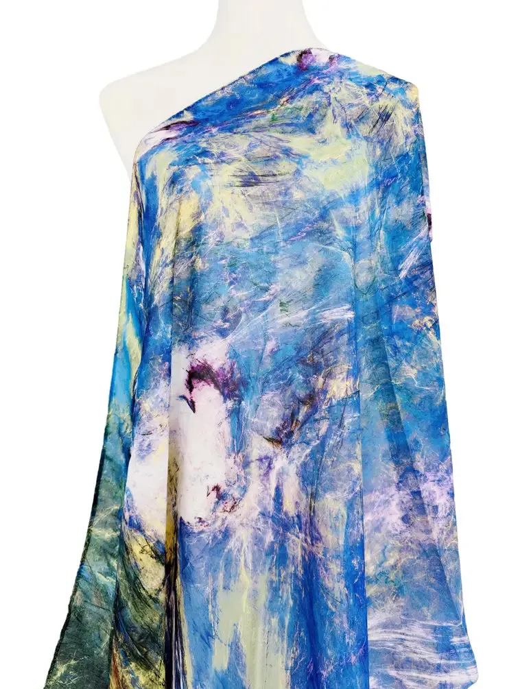 JC071136 Blue-Yellow Abstract Scarf