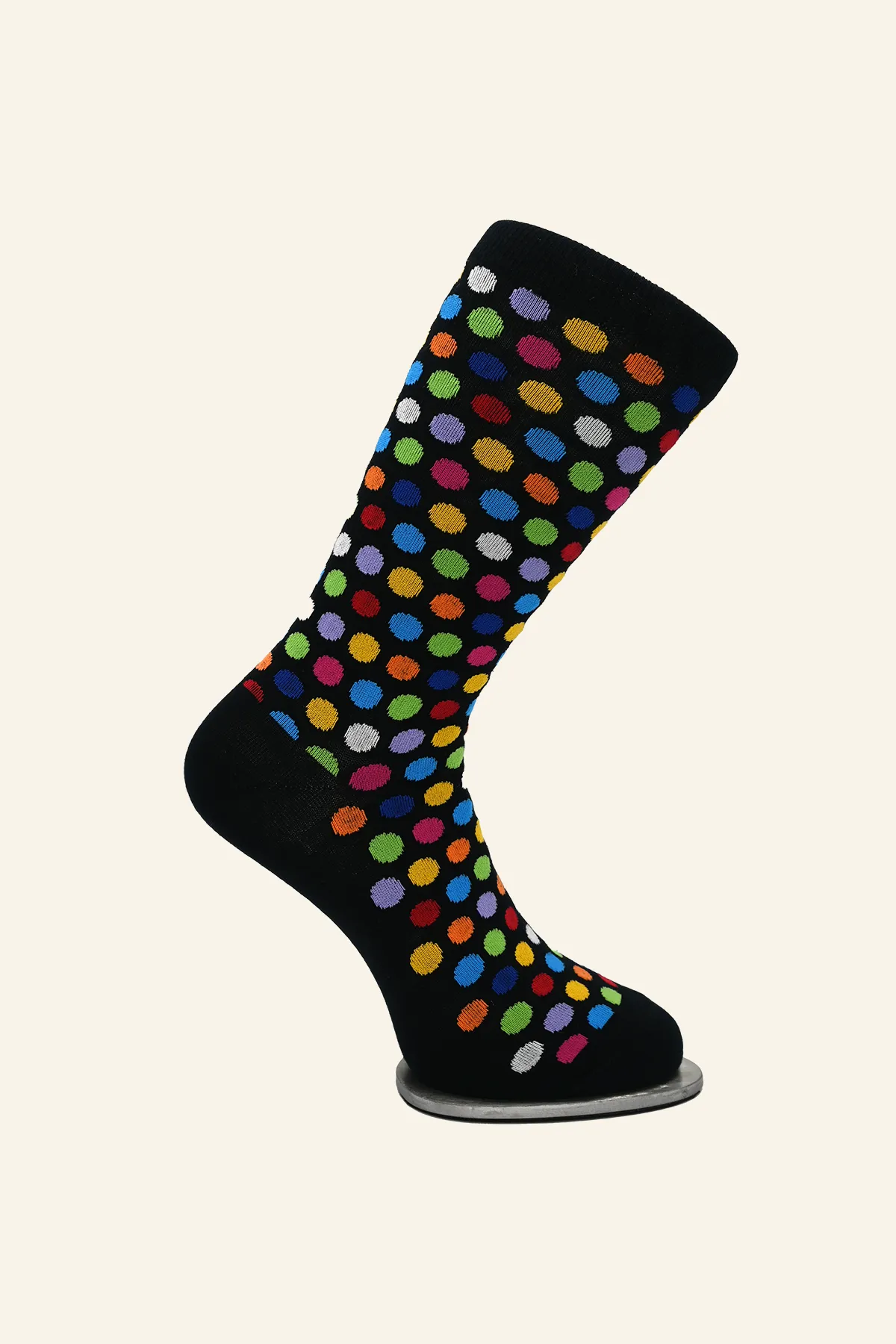 Long Cotton Socks with Colorful Dots