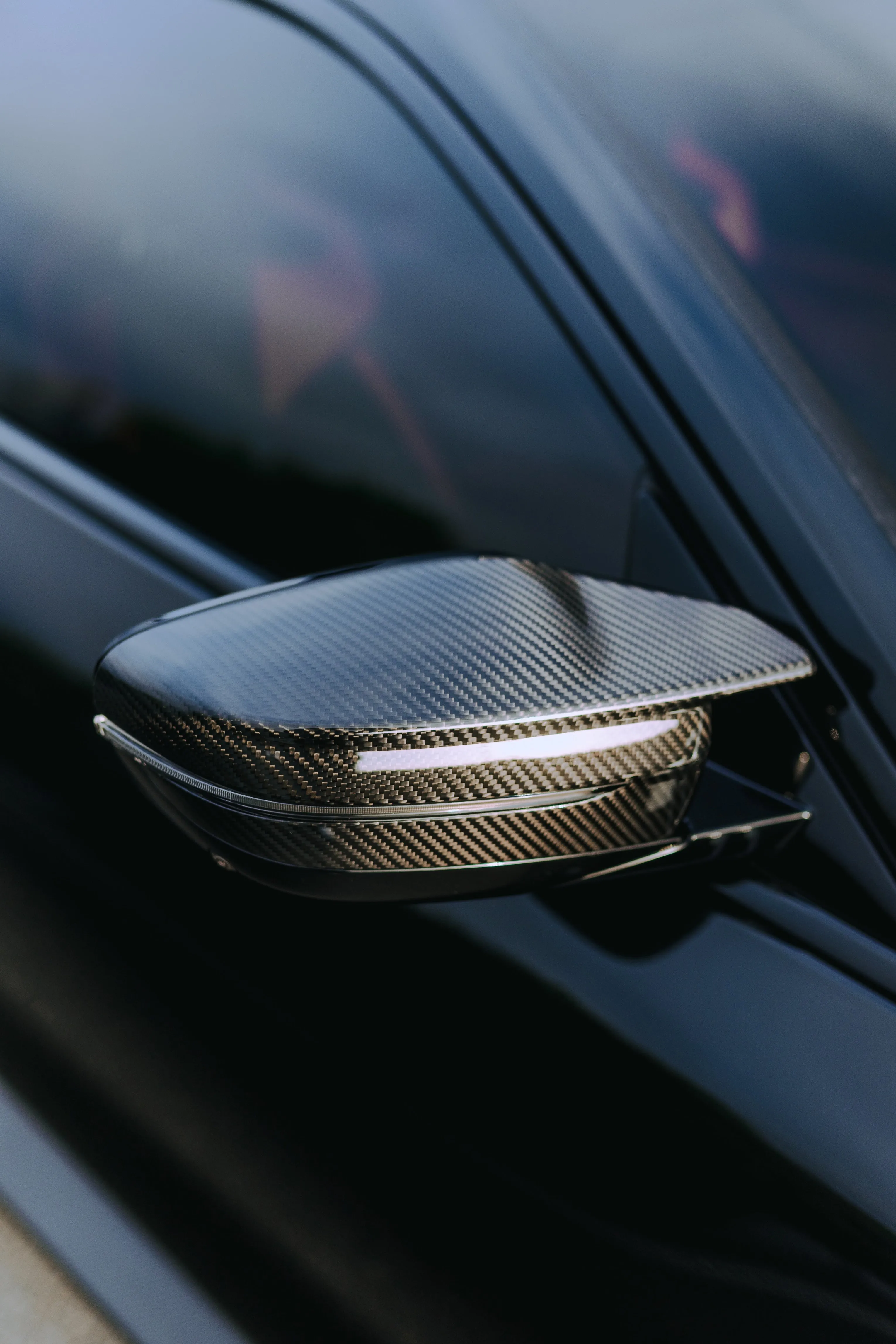 M Style Carbon Fiber Mirror Cap Set - BMW G Chassis