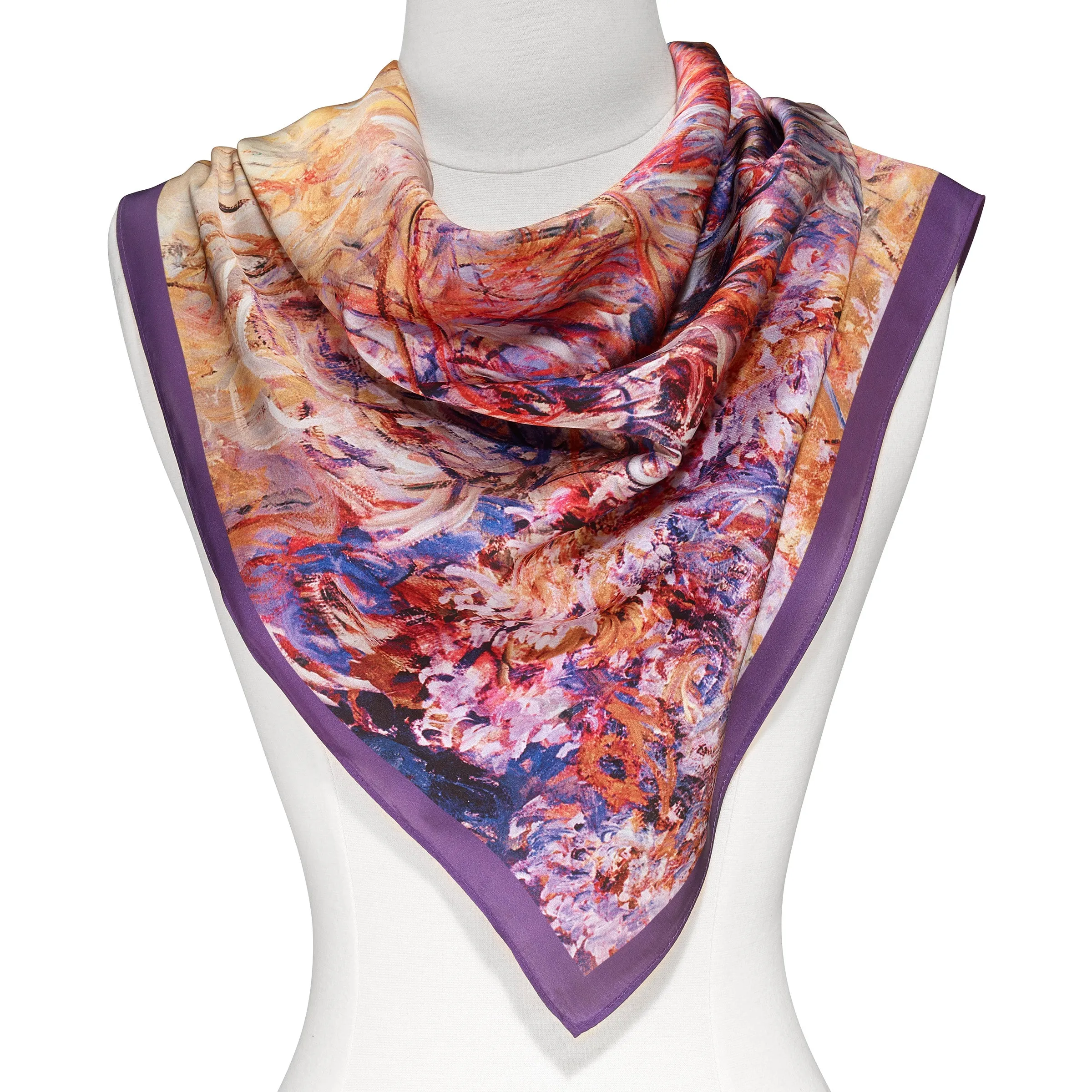 Monet Agapanthus Square Scarf