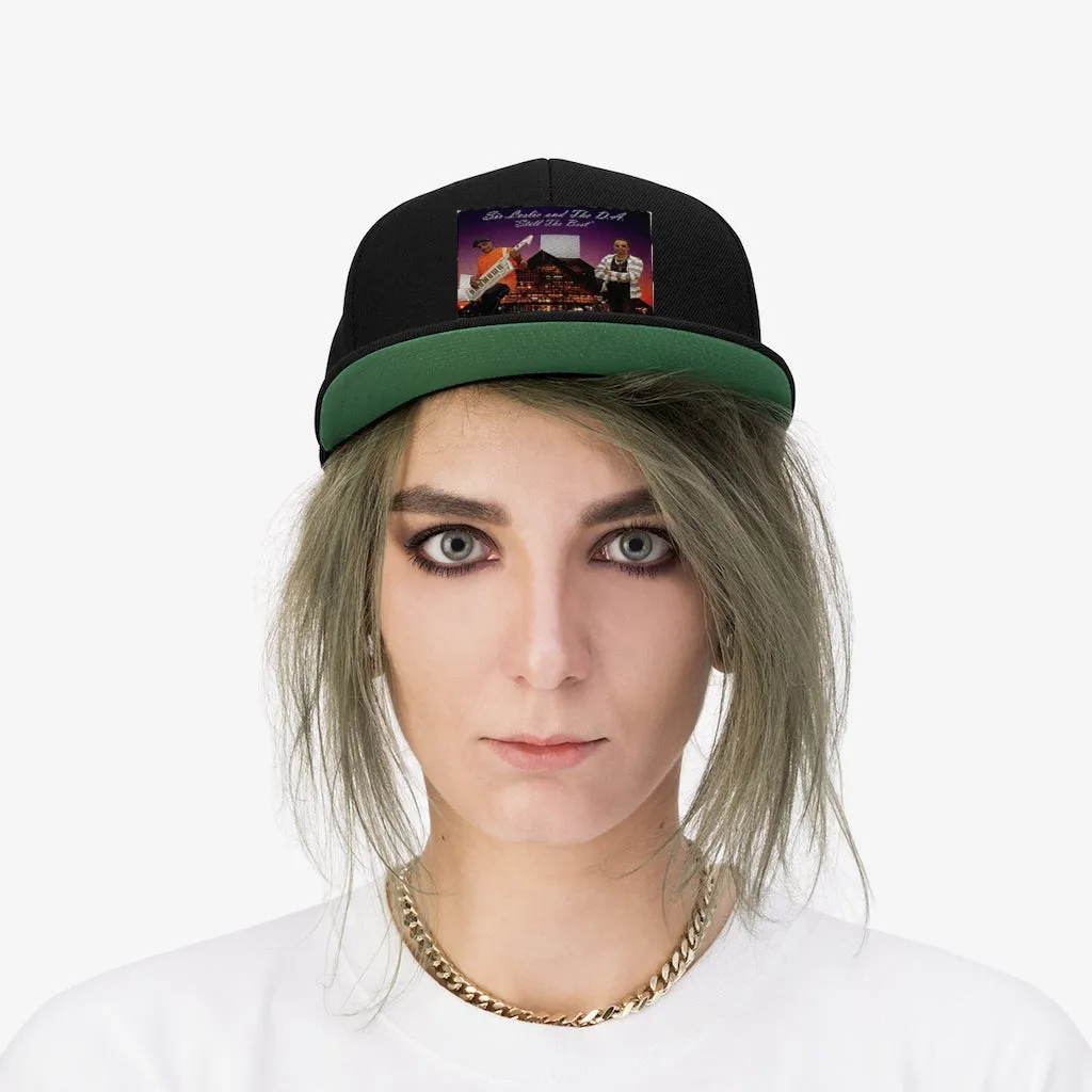 M.U.S.I.C. World HQ Unisex Flat Bill Hat