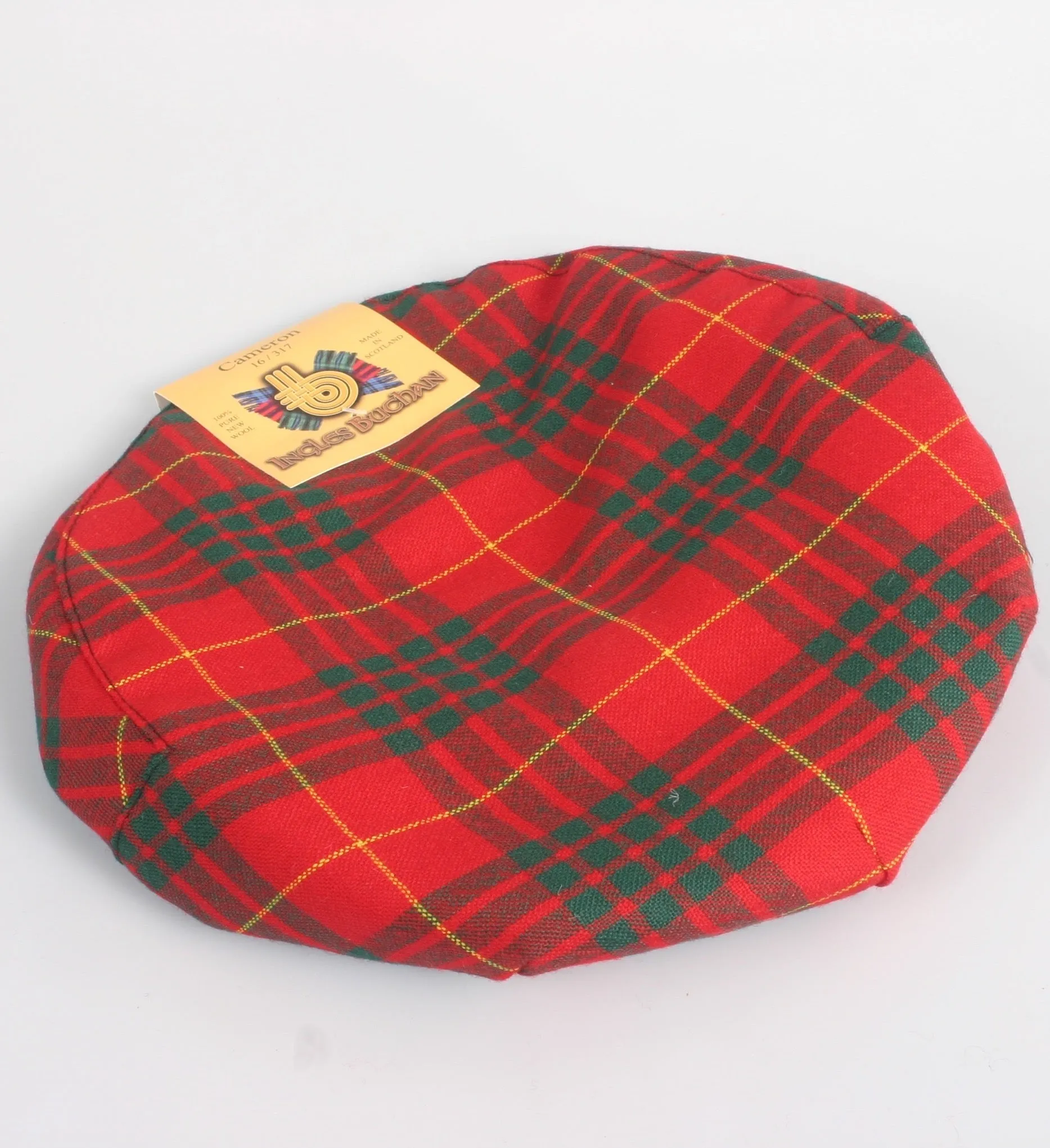 Pure Wool Golf Cap in Cameron Modern Tartan