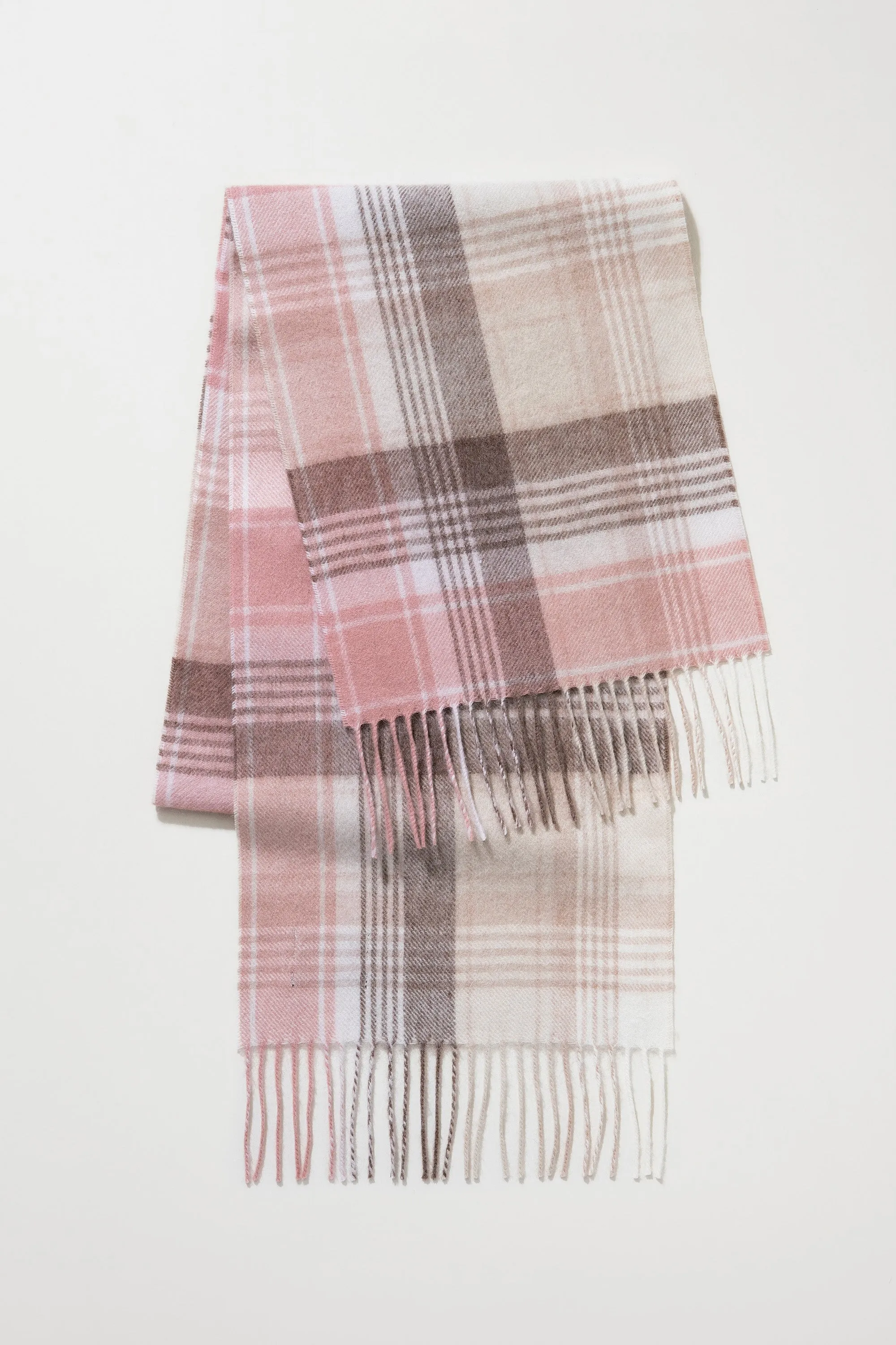 Repeat Edge Lambswool Scarf - Natural