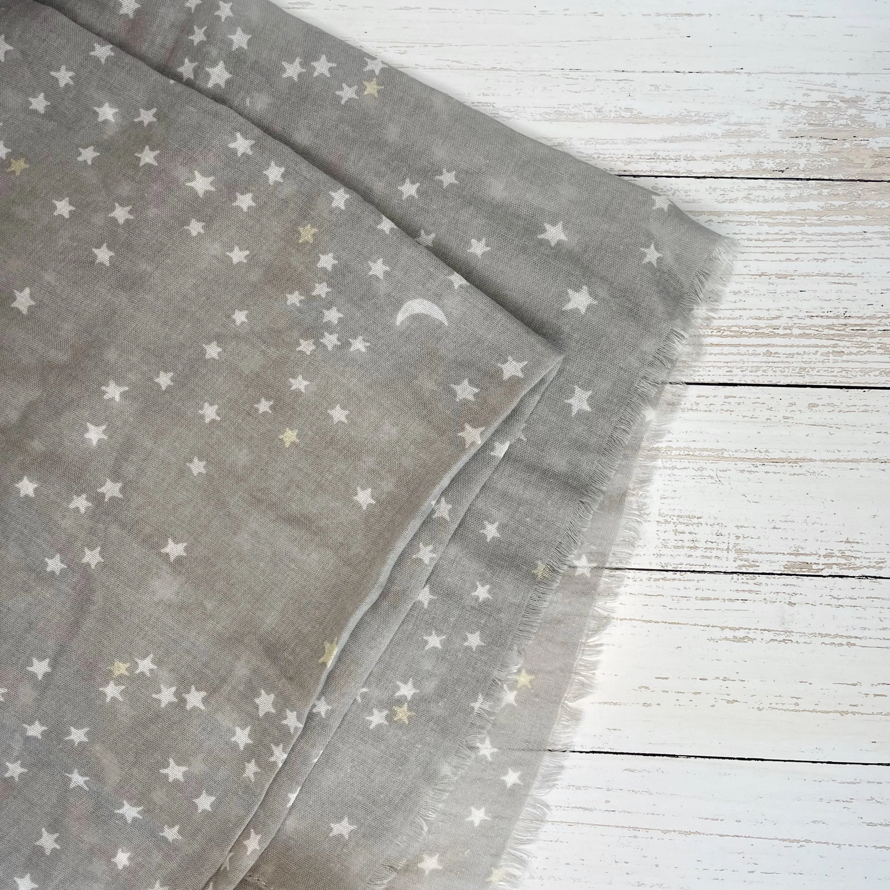 Sparkly Star Scarf - Silver