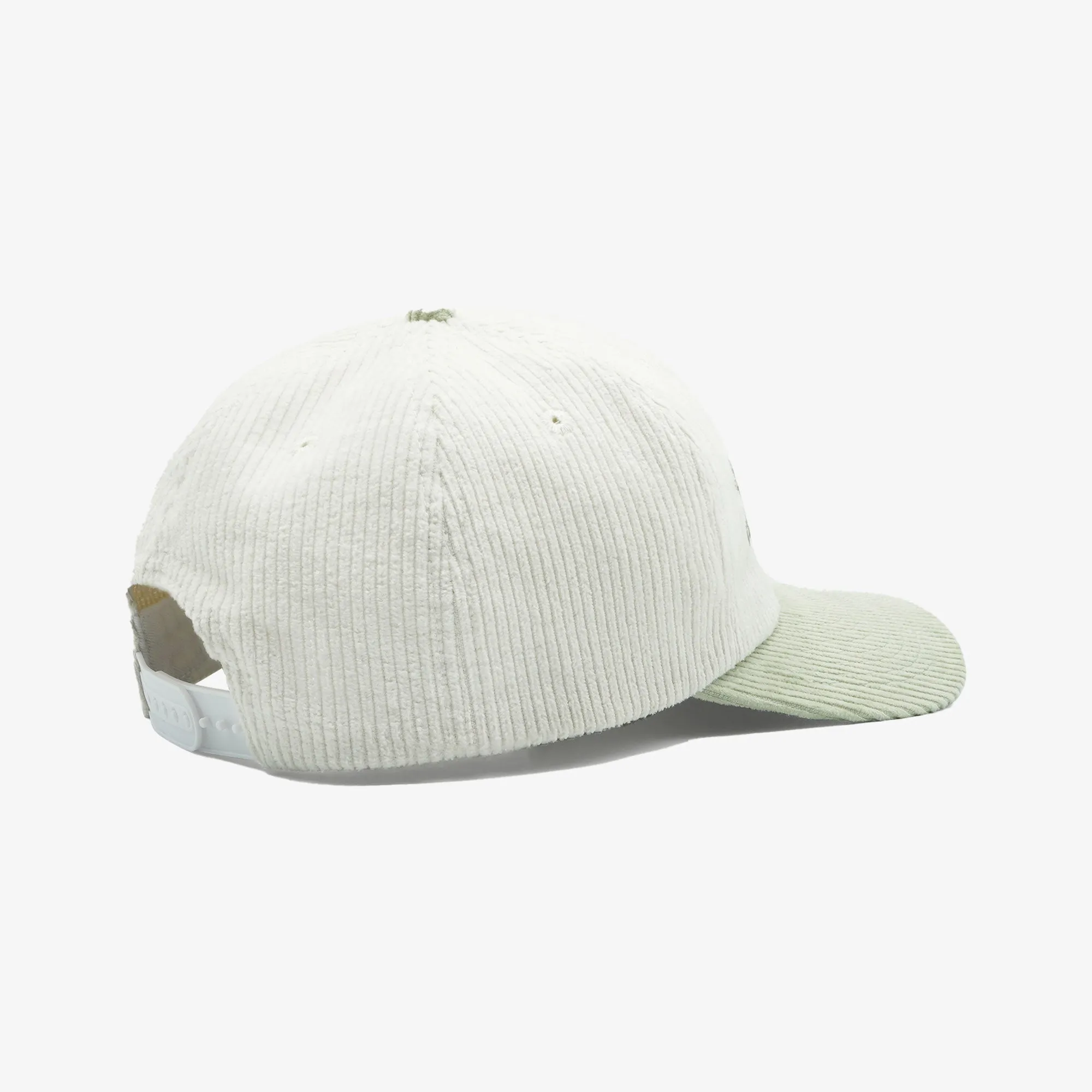 SPORTY & RICH | DRAFT CORDUROY HAT { WHITE/SAGE