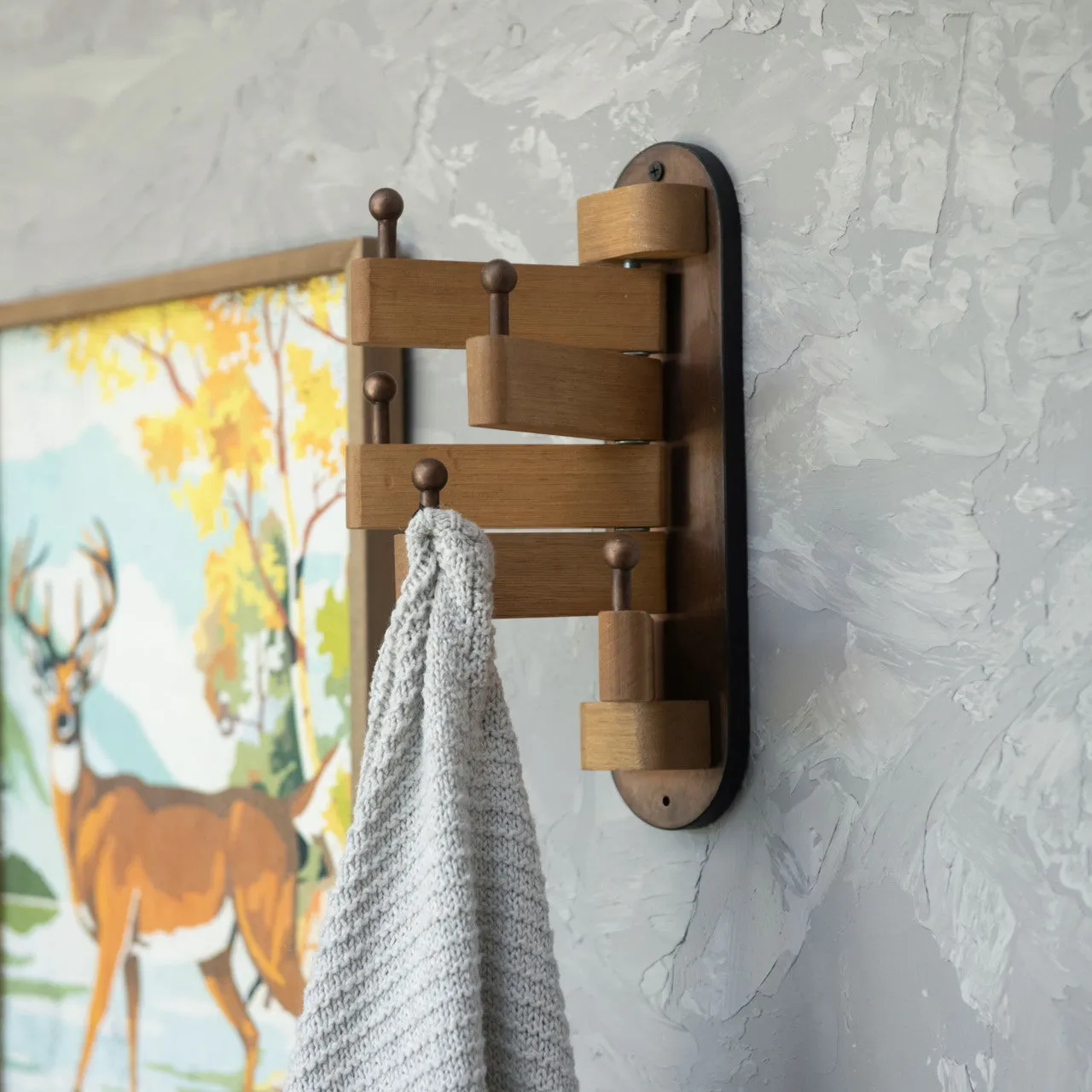 Swivel Wood Wall Hooks