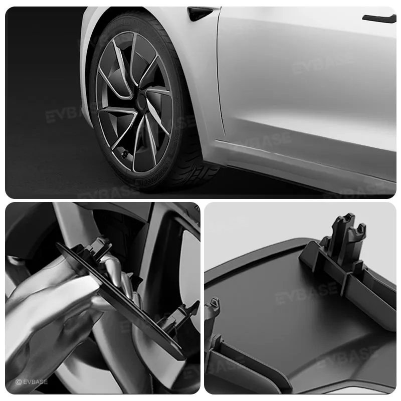 Tesla Model 3 Highland Performance 19" Wheel Rim Protector Rimcase Aero Caps Inner Spoke Insets 20PCS