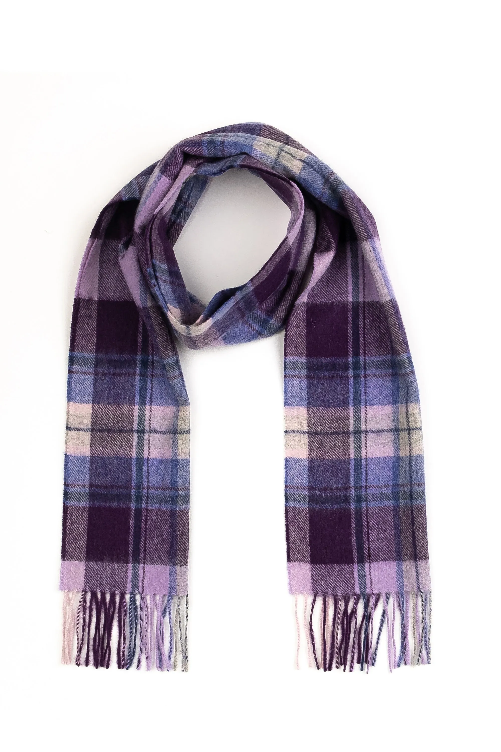 Vivienne Lambswool Scarf - Purple