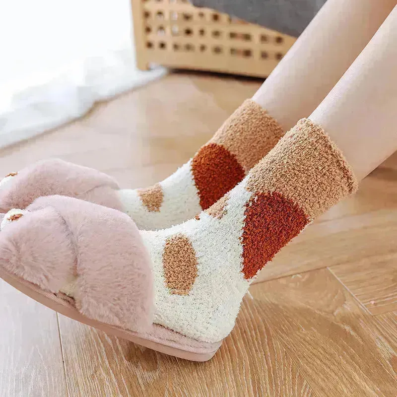 Winter House floor Fleece socks