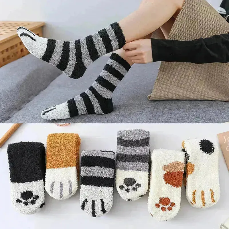 Winter House floor Fleece socks