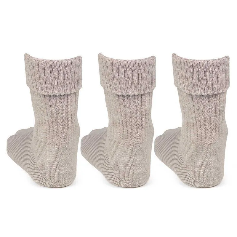 Women's Skin Woolen Thumb Socks -Pack of 3